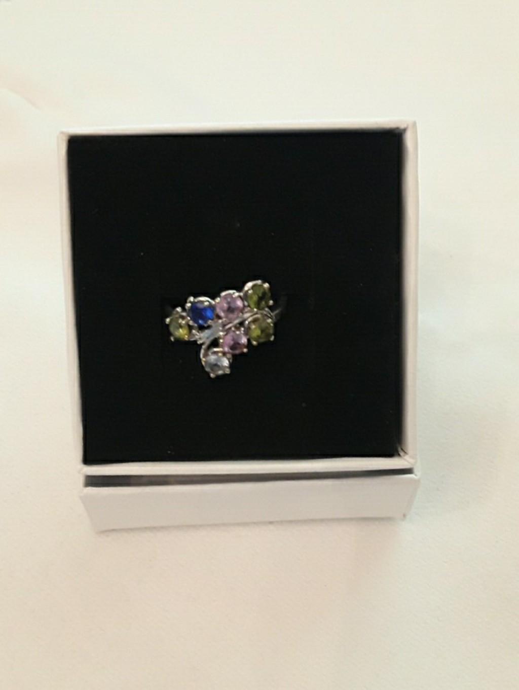 Beautiful 10k White Gold Artisan Ring